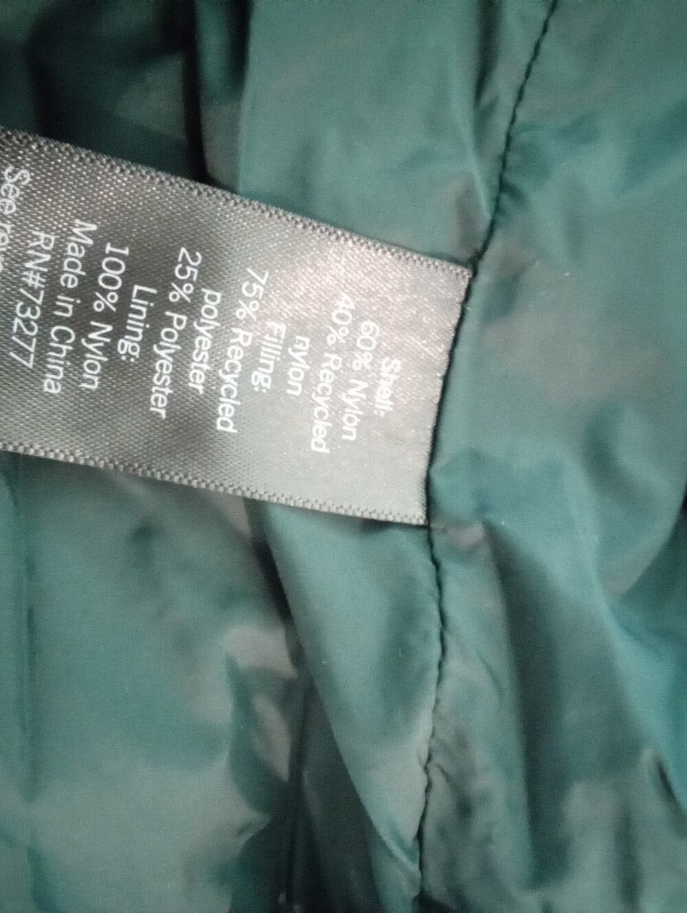 FLX PlusSz XXL Hunter Green Quilted Puffer Vest P2P25" Fall Fashion Winter Layer - Picture 13 of 15